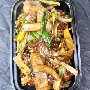 a meal in a plastic container