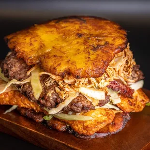 a meat and cheese sandwich