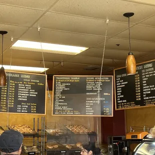 a man and a woman at the counter