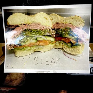 Steak sandwich picture