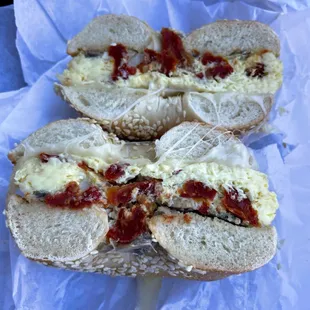 #5. Mediterranean Breakfast Bagel (6/10)