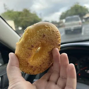 Those bubbles on the bottom of the bagel are the best sign that it&apos;s gonna be good