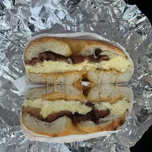 Bacon Breakfast Bagel (Cheddar Bagel)