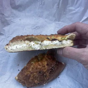 More of a dry crispy bagel chip