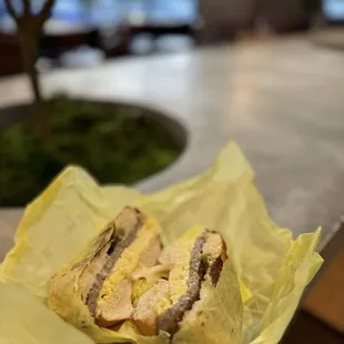 Sausage egg cheese bagel