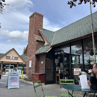 Front of building &amp; some of the outdoor seating