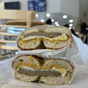 #0. Sausage Breakfast Bagel