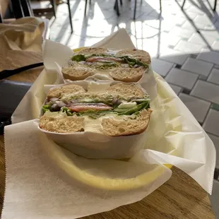 Jalapeno bagel w avocado and cream cheese. 10.36. Half price of boichek.