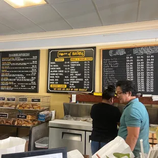 Waiting on our order and professional and courteous staff hard at work. :)