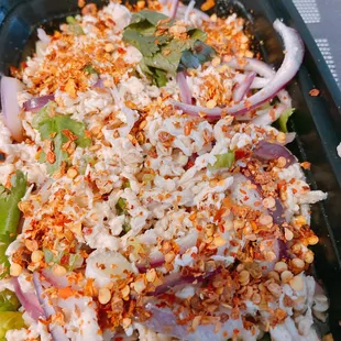 Spicy chicken Larb