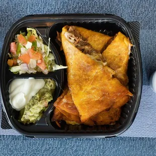 quesabirria quesadilla with consome