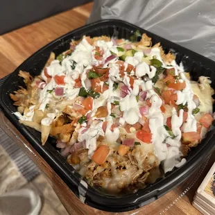 Loaded Nachos with chicken