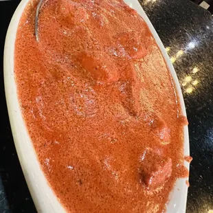 a bowl of tomato sauce