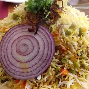 Vegetable dum biryani