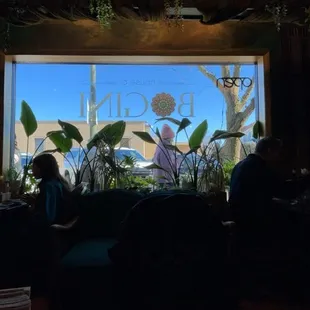 The view through the front window