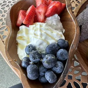 Fresh Berries with Coconut Cream