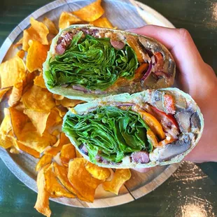 Portabella Spinach Wrap