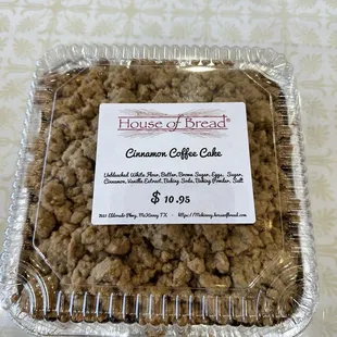 cinnamon coffee cake