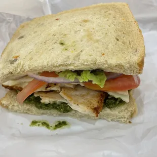 Tuscan turkey on Garden herb bread