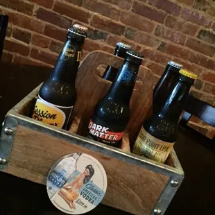 Beer Caddy: Mix 6 different bottles of your favorite craft beer. Add a little variety to your life!