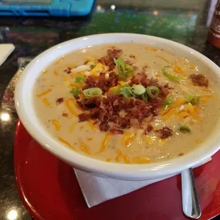 Loaded baked tater soup