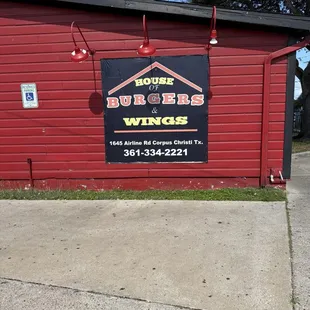 Signage outside