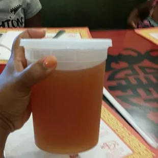 Huge drinks.