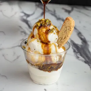 Italian Affogato (Soft Serve Vanilla Ice Cream w/a Hot Premium Espresso Shot