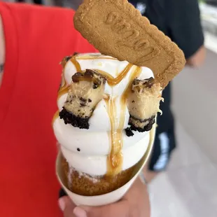 an ice cream sundae