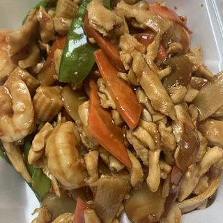Chicken and Shrimp Sauteed