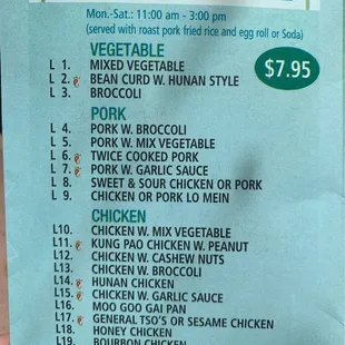 menu 6/23/23