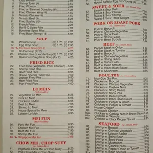 Menu part 1