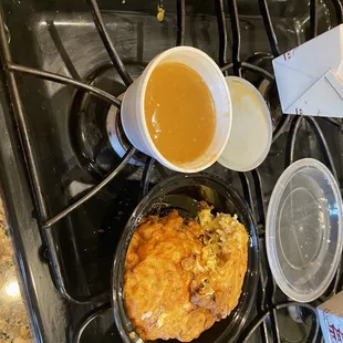 Egg Foo Young and gravy