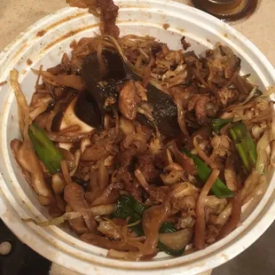 Moo shu pork (picture taken after plate was made)