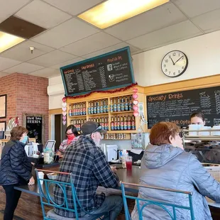 customers at the counter