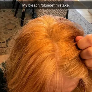 My home bleach job