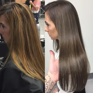 All over tone correction by HK Williams @hkwilliams_hairstudio