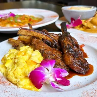 Lambchops and Eggs. Saturday and Sunday Brunch option