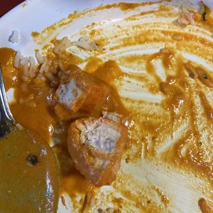 Dry chicken tikka masala