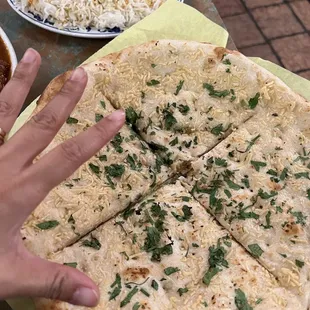 Garlic naan