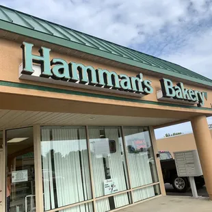 the exterior of a bakery