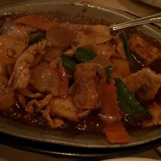 Sizzling Chicken and Bean Curd