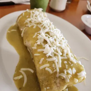 Huge! Smothered breakfast burrito