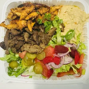37. Shawerma Combo Plate  Chicken and Lamb