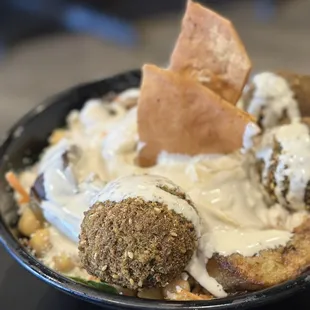 a bowl of food
