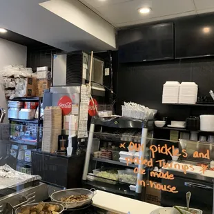 a display of food
