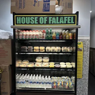 a display of food