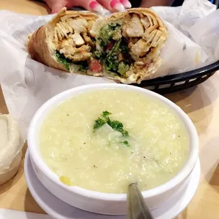 Chicken Lemon Rice Soup