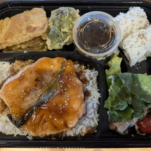 Salmon Teriyaki Bento Box