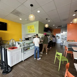 customers in a restaurant